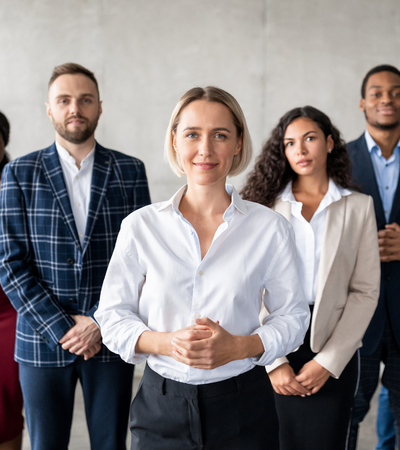 Group of working professionals.